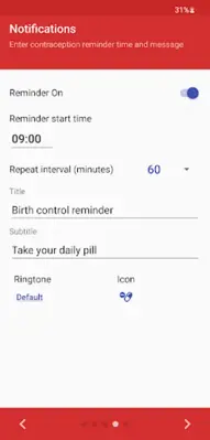 Birth Control Pill Reminder android App screenshot 11