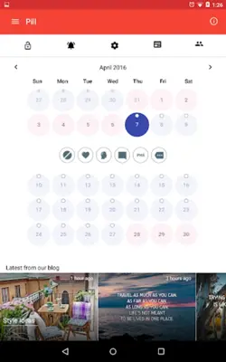 Birth Control Pill Reminder android App screenshot 2